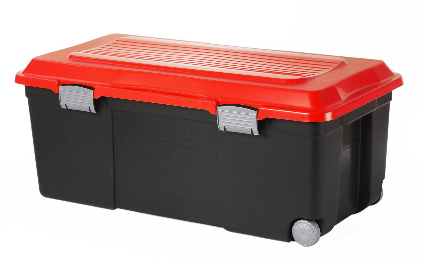 SundisRotho Camper Storage Box 75 Litre, Black/Orange, 75L