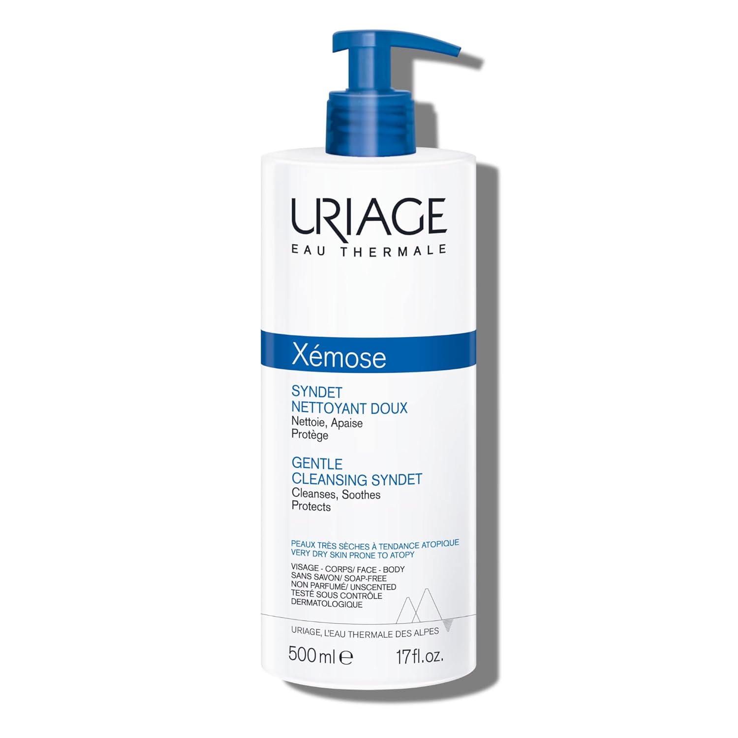 Uriage Xémose Face & Body Wash For Dry Skin, Extra-Gentle Foaming Cleanser, Long-Lasting Comfort, Helps Support The Skin’s Natural Moisture Barrier, Fragrance & Soap-Free, Physiological Ph