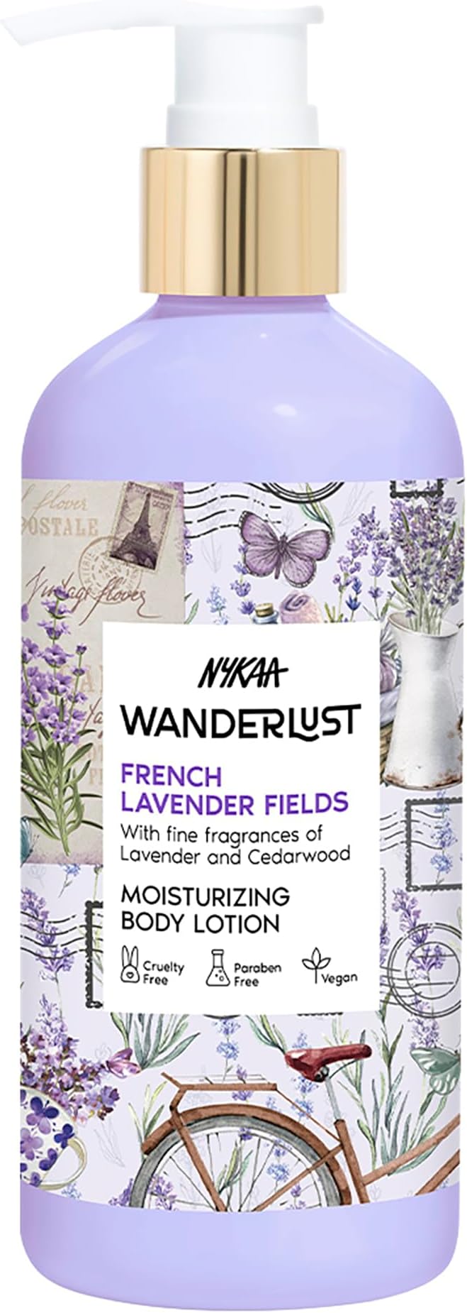 Nykaa Wanderlust French lavender Moisturising Body Lotion, 300 ml | Lavender ...