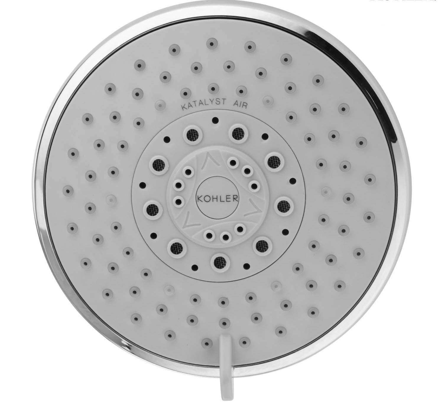 Kohler Rain Duet Shower Head for Bathroom - Polished Chrome Finish - 127mm Multifunction Geometric Overhead Shower - Katalyst Air-induction Spray Technology - 5 Types of Spray Combinations 23658IN-CP (B07Z43KRW9) Amazon Price History, Amazon Price Tracker