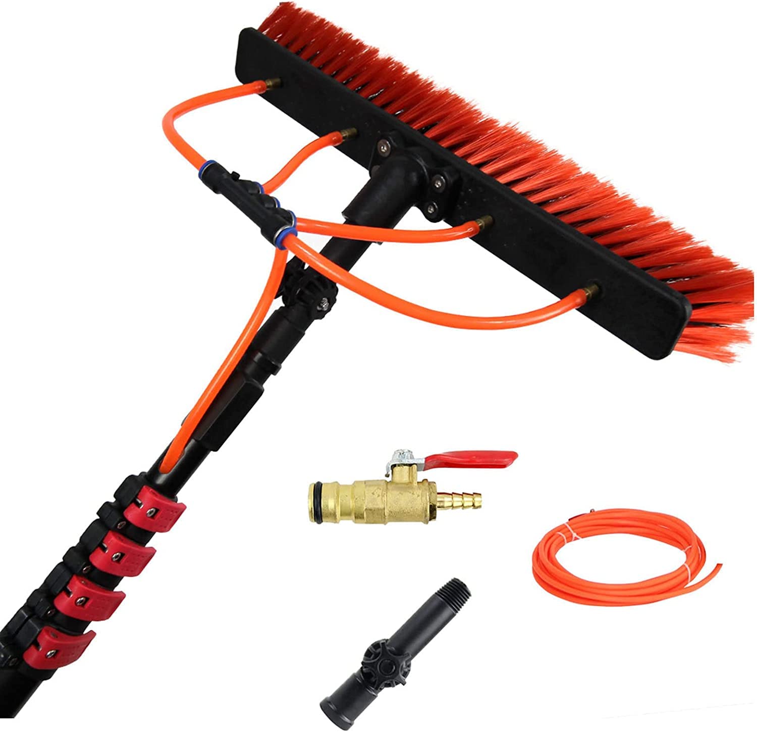 Water Fed Pole Kit,telescopic Window Cleaning Pole Window Cleaning Pole Water Fed Telescopic Brush Extendable Cleaner