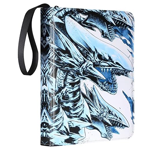 Trading Card Album for Yu-Gi-Oh Cards - 9 Pocket Card Holder Book with Sleeves Compatible with Yugioh Cards, Holds 720+ Cards