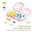 AUVON XL Weekly Pill Organizer 2 Times a Day, Pill Box 7 Day with One-Side Large Openings for Easy to Use, Sakura Pink AM PM Pill Case for Medication, Vitamins, Fish Oils, Supplements