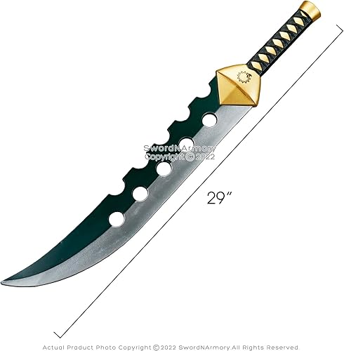 Miniatura 2 de Munetoshi Espada de espuma Lostvayne de 29" Tesoro Sagrado Meliodas Wrath Fantasy Anime Cosplay, Verde