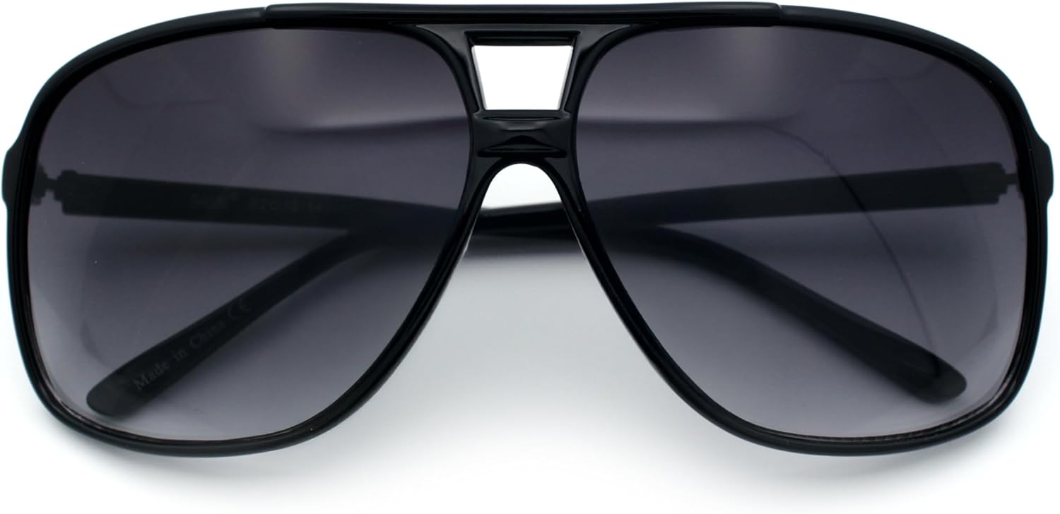 SA106 Oversize Large Thin Plastic Racer Mens Sport Sunglasses