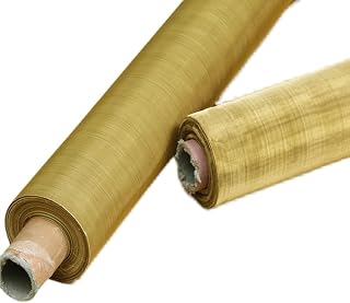 ZCX Malla de Latón Alambre de Cobre de la Malla de la Malla 20-200 de Cobre Amarillo, Malla densa del Filtro de la señal electromagnética Que Protege la Malla Filtro de Malla (Color : Brass 80mesh,