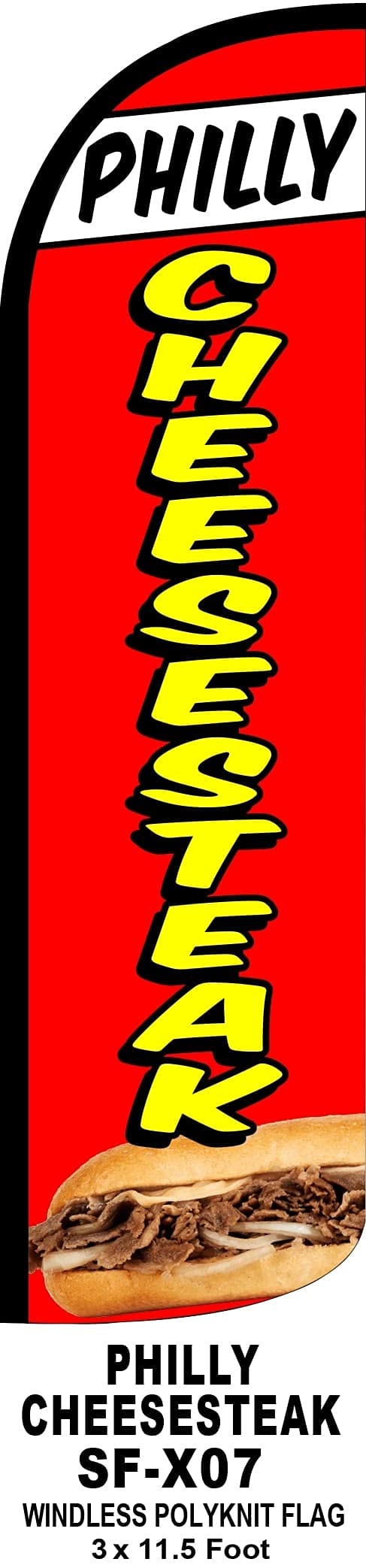 R and R IndustriesPhilly Cheese Steak Flag Pack of 1 (Mount and Poles are Not Included)