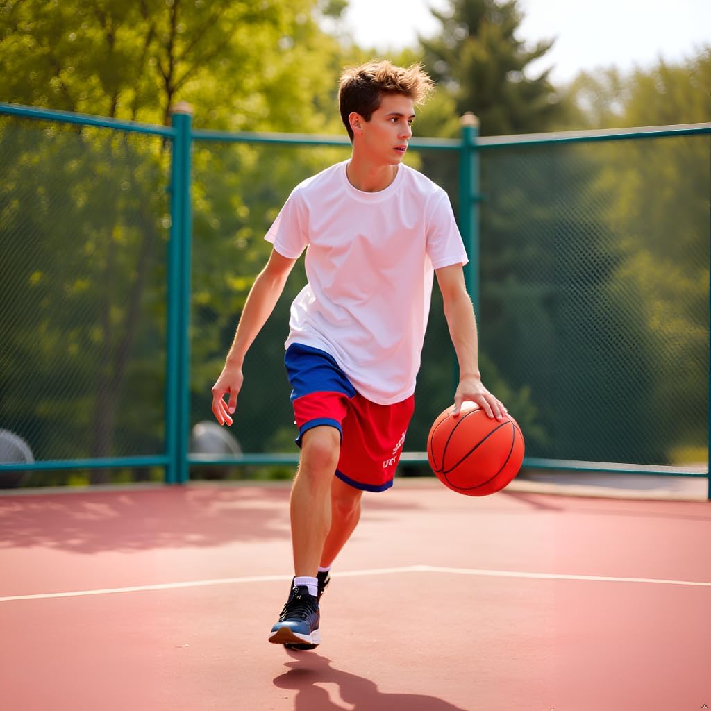Glow in The Dark Basketball | USB-C Rechargeable LED Light Up Ball | Official Size 7 for Teens & Adults for Boys & Girls Ages 6+ | Indoor Outdoor Night Games