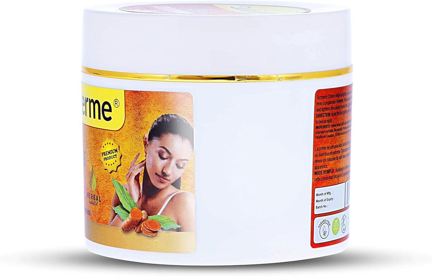 Turmeric Skin Brightening Face Cream Provides Skin Brighten, Smoothen, Soft & Clean (Pack of 1, 300 ml) - Image 3