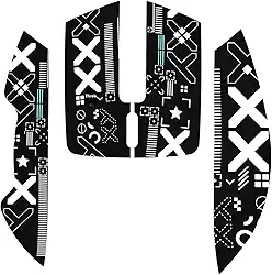 Adesivos para Attack Shark X11 Grip Tape Antiderrapantes para Mouse Gamer, Preto, Material Resistente ao Desgaste, Absorvente de Suor, Proteção Anti-riscos