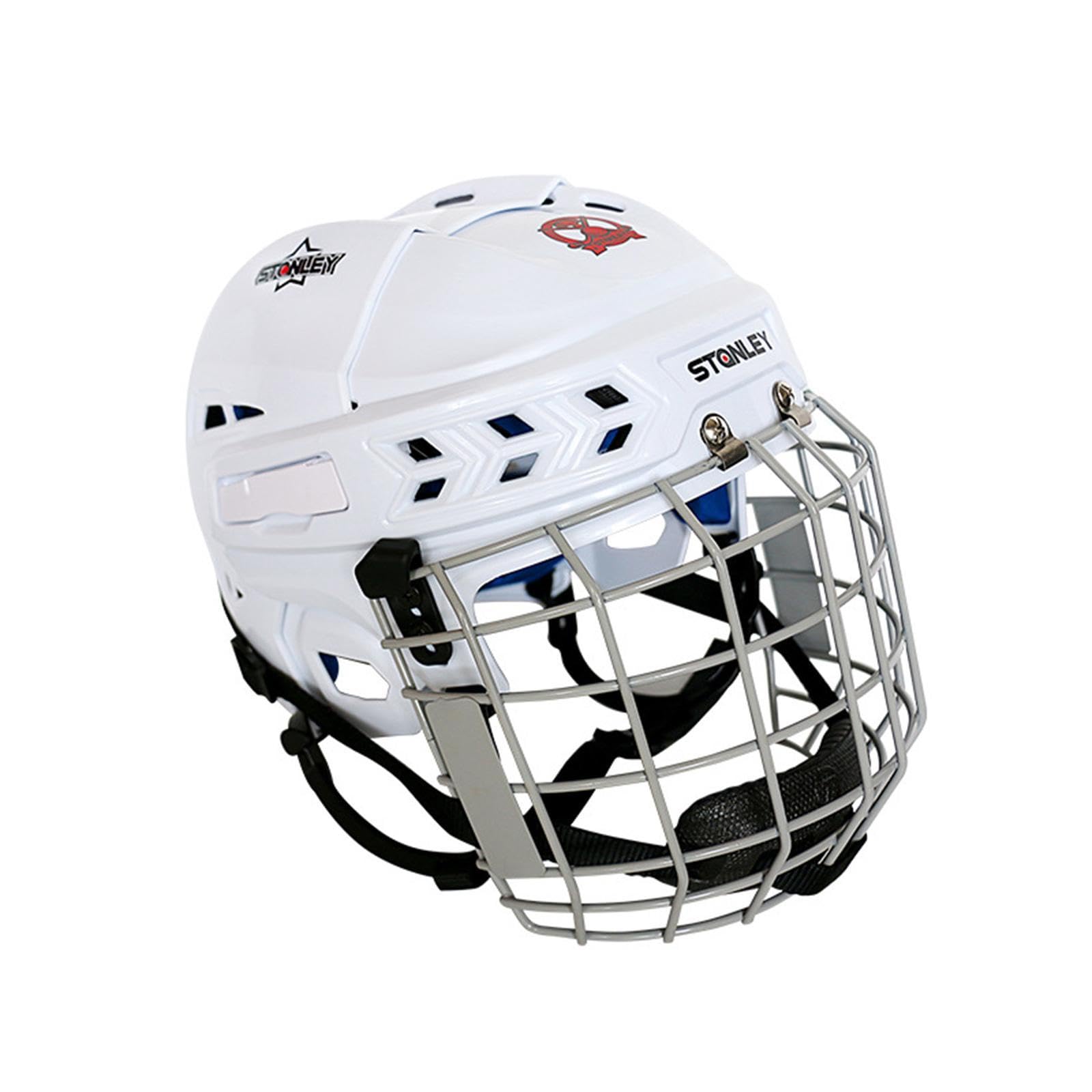 Casque de hockey, casque de patinage de vitesse sur glace, pour entraînement de compétition, exercice M, blanc