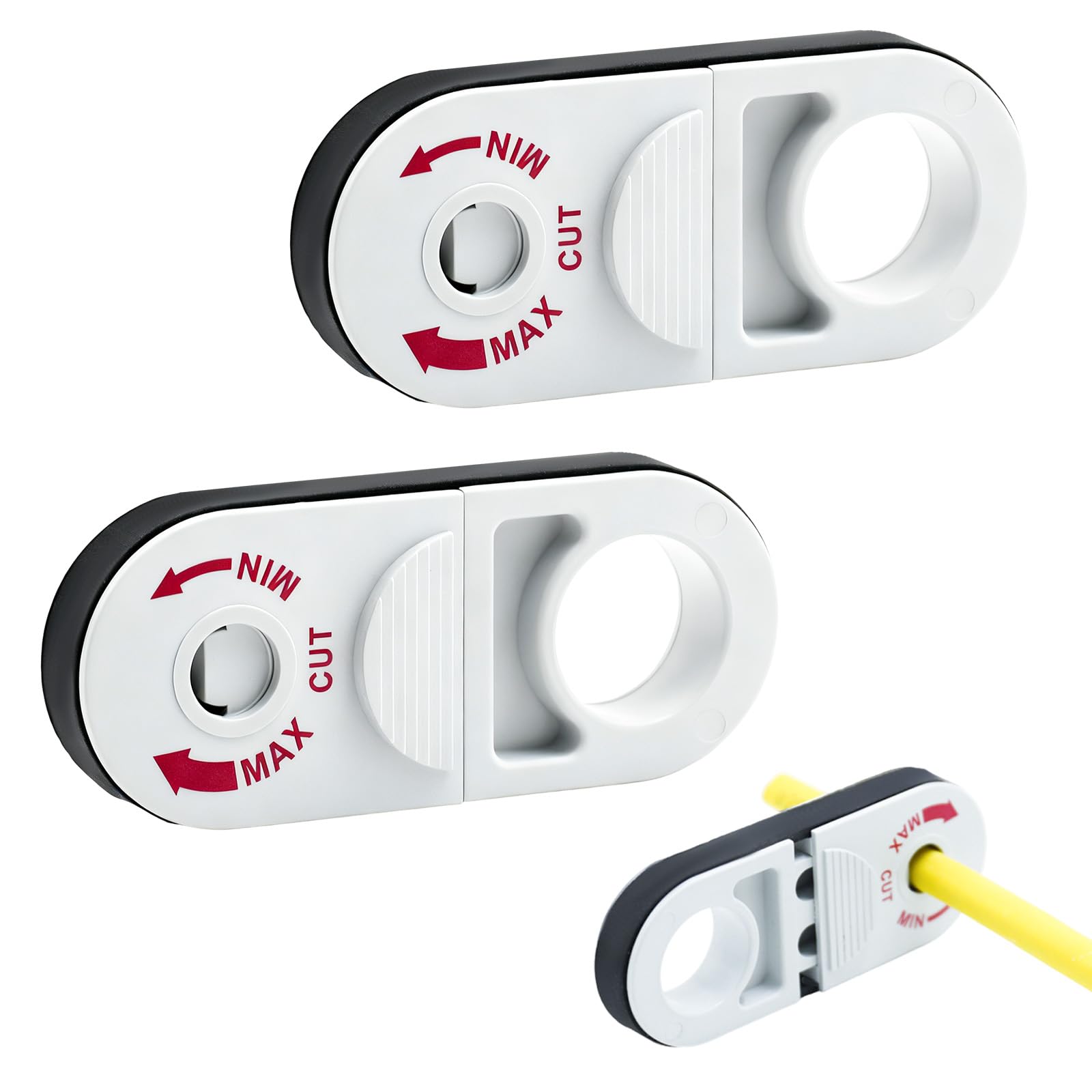 2-Pack Wire Stripper Set - Professional Cable Stripper Tool, Wire Stripping Tool for Electrical Work, Electrician Tools with Ring Design, Cable Sheath Stripper for Ethernet Cables