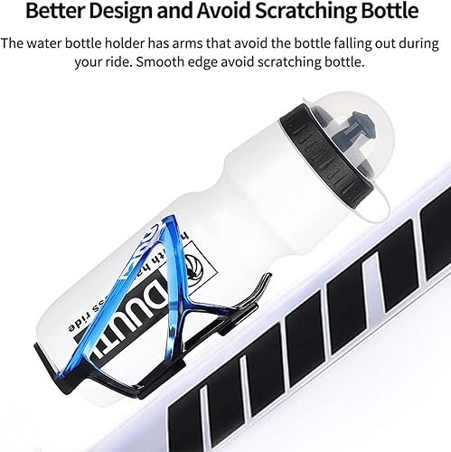 Miniatura 4 de Soporte para botella de bicicleta con botella de agua, jaula universal para botella de agua de bicicleta con botella de bicicleta de 25 onzas sin