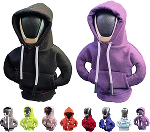 Miniatura 1 de Funda con capucha para palanca de cambios, sudadera con capucha para el interior del automóvil, decoración de accesorios novedosos para el interior