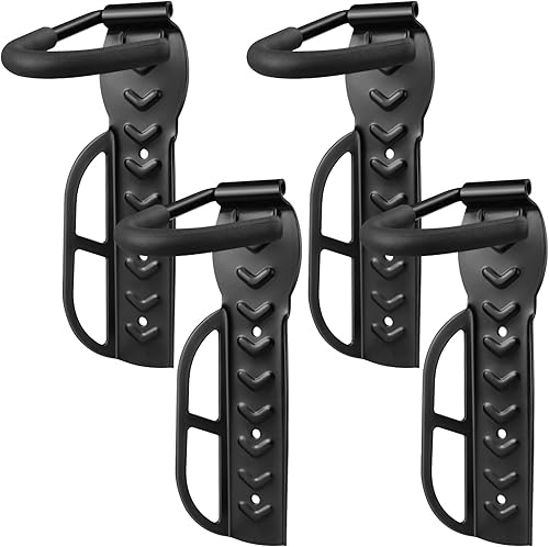 Miniatura 9 de DkOvn Paquete de 1/2/4 Soportes de Pared para Bicicleta de Garaje, Soporte de Pared para Bicicleta con Tornillos, Soporta hasta 66 lb