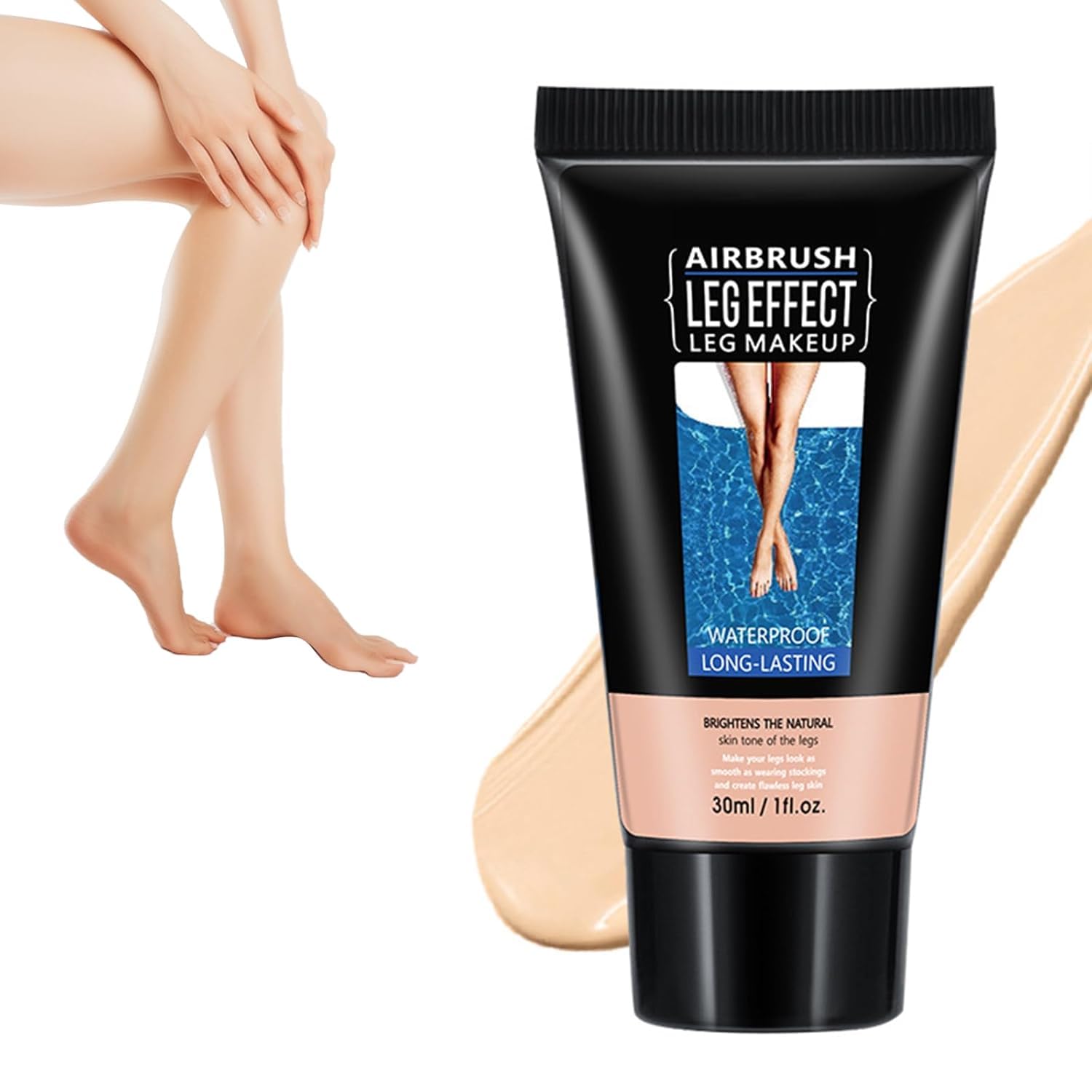 Lozione per il Trucco Delle Gambe Leg Makeup Concealer Fondotinta per Gambe Waterproof No Transfer Leg Makeup Lotion Fondotinta Copri Tatuaggi per il Trucco del Corpo (Colore della pelle chiara)