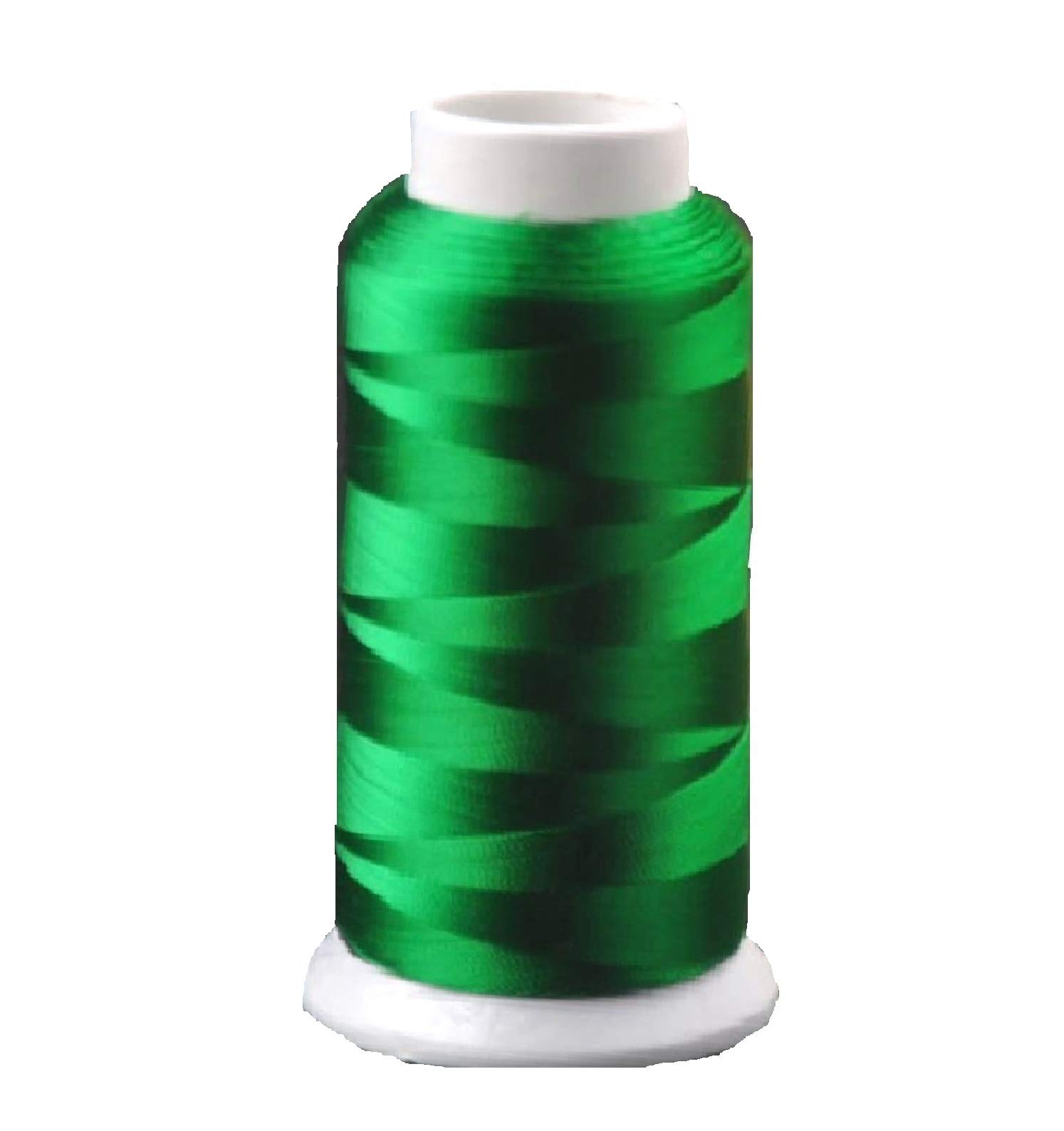Gcs Green Rayon Viscose Silk Machine Embroidery Assorted Threads, 120D/2 For Brother Babylock Janome Singer Pfaff Husqvarna Bernina Embroidery And Sewing Machines (Green)