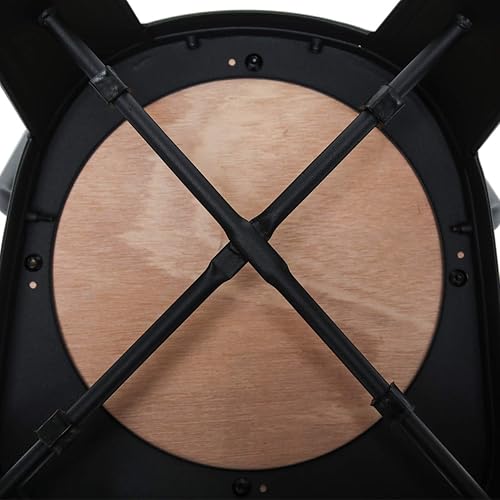 Miniatura 8 de HAOBO Home Taburetes de bar de 30 pulgadas de respaldo alto con asiento de madera [juego de 4] taburetes de bar de altura de mostrador, negro mate