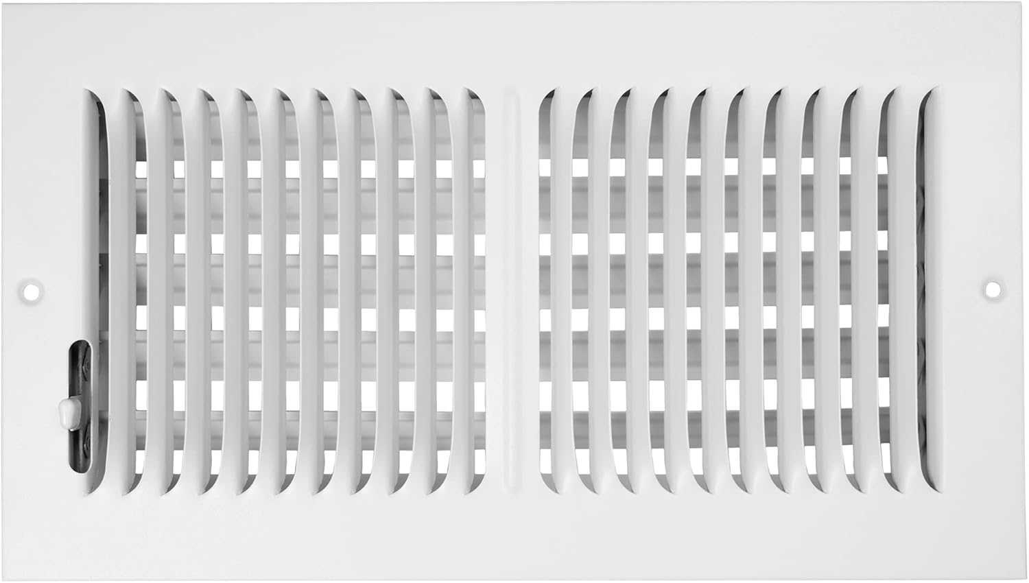 Shoemaker Manufacturing, Soft White, 4x12, Premium Sidewall or Ceiling Register, All Steel Heavy Duty Vent Cover