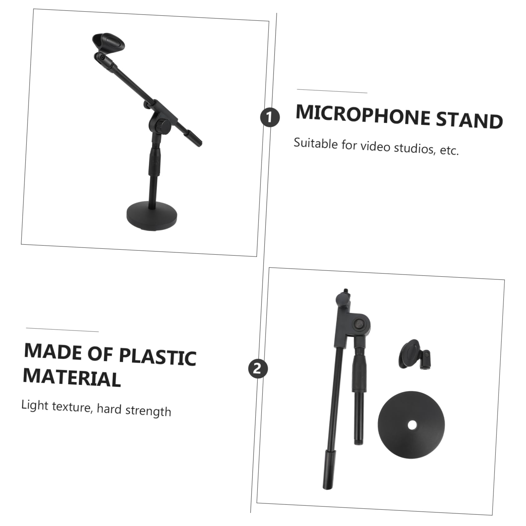 TOYANDONA Mikrofonständer Für Pc Mit Standfunktion Tischmikrofonhalter Aus Hochwertigem Material Verhindert Vibrationen Und Geräusche Für Konferenz Und Aufnahmestudios
