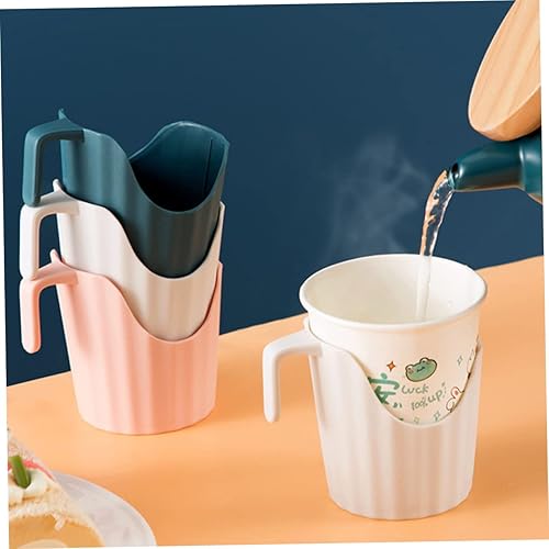 Miniatura 8 de 6 uds. Portavasos aislado a prueba de derrames, taza de café, vasos desechables de plástico, decoración de mesa, antiquemaduras, portavasos de