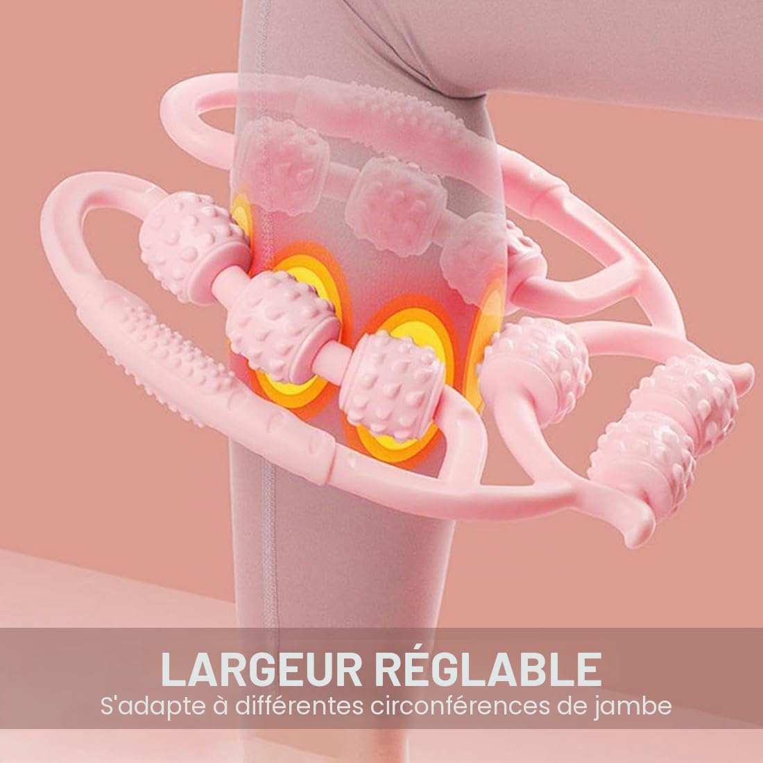 Cuque Rouleau de massage Fascia Blaster bleu clair cinq boules Massage musculaire Relaxation Cuque Rouleau de massage Fascia Blaster bleu clair cinq boules Massage musculaire Relaxation