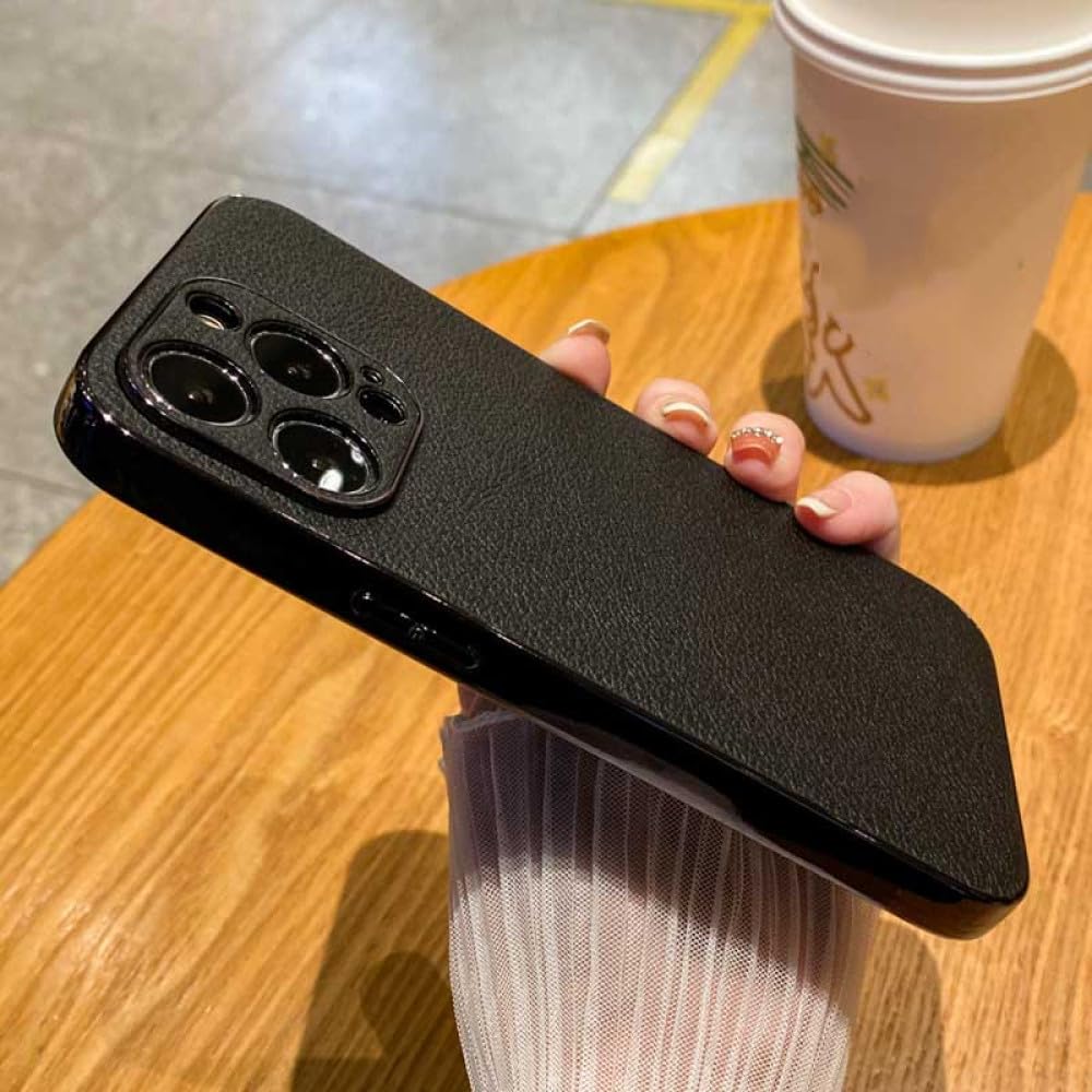 Protection silicone iPhone 14 Plus ENILSA avec dos texture cuir - 7