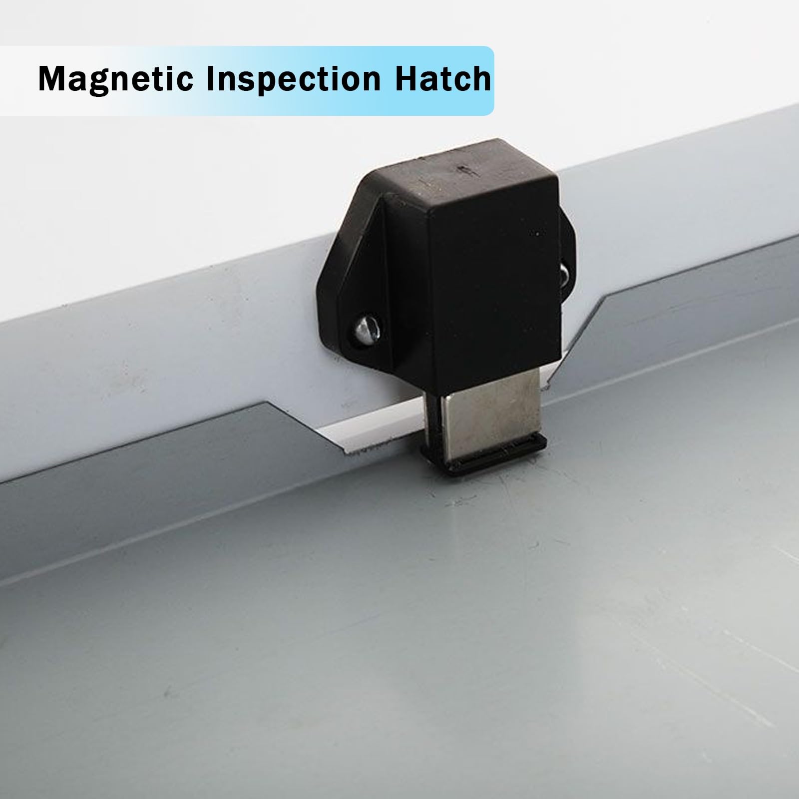 Cubierta De Acceso De Metal Empotrada, Trampilla De Inspección De Metal Grande, Cierre Magnético A Presión, For Paneles De Yeso/techo/pared/ático(White,30x50cm)