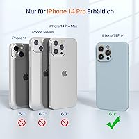 Vista 981 de Miracase Funda diseñada para iPhone 13 Pro Max con protector de pantalla, [forro de microfibra suave antiarañazos], funda protectora de silicona