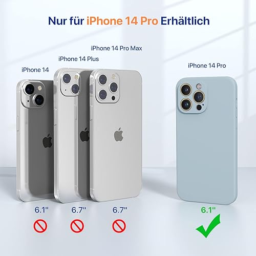 Miniatura 1206 de Miracase - Funda diseñada para iPhone 11 con protector de pantalla, funda de goma de silicona líquida, protección total contra caídas y a prueba