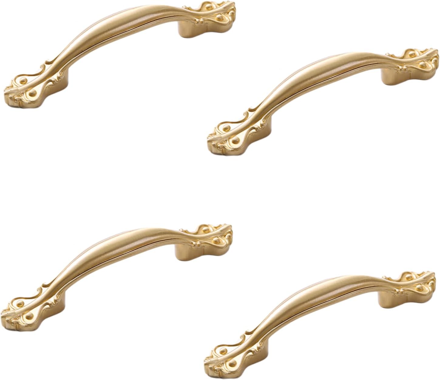 Kids Drawer Pulls 4 Pack Chinese Style Cabinet Door Handle Pure Copper Wardrobe Cabinet Door Furniture Door Handle Handle Drawer Antique Handle, 128mm