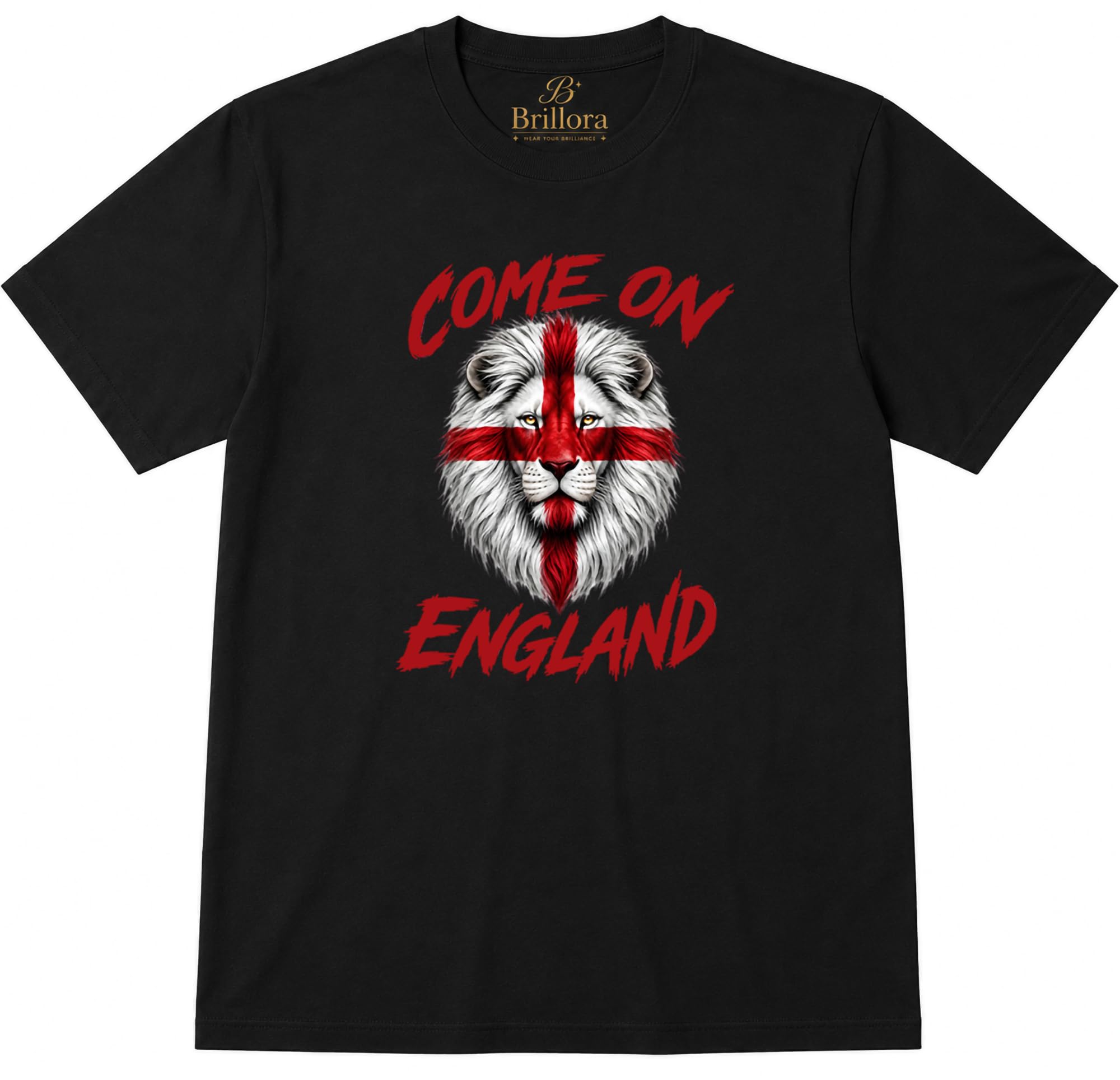 England 2026 T-Shirt - England Football Fan Shirt - Football Supporter Gift Tee Top Black