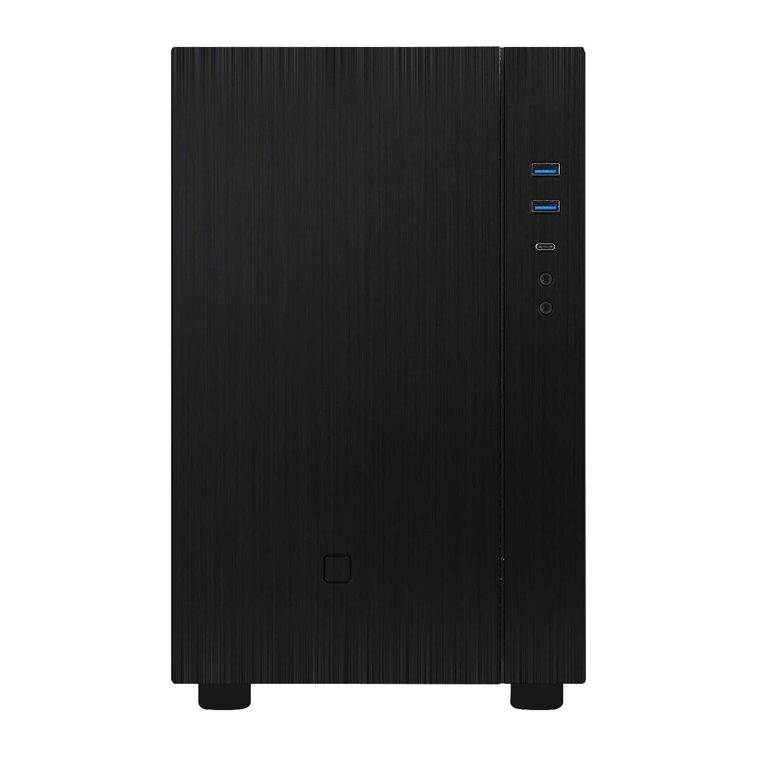 Goodisory S200 Matx Aluminum Gaming Computer Desktop Case Mini Size Type-C I/O (Black)