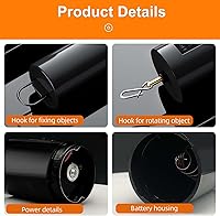 Vista 7 de Paquete de 4 Motores Giratorios de Viento Motor de Exhibición Colgante Operado con Batería Motor Giratorio de 20 RPM Multiusos para Decoración