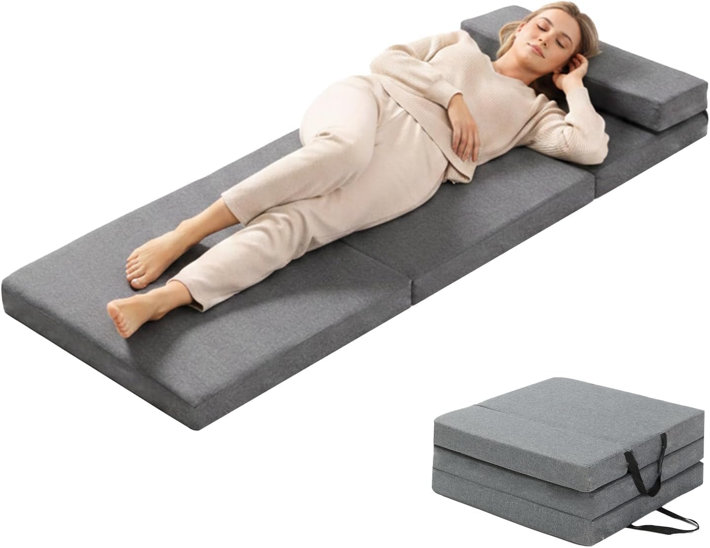 Foldable Foam Sleeping Mats Camping Mattress Sleeping Pad Sofa Bed Nap Cot,Japanese Floor Futon Mattresses,Car Travel Mattress