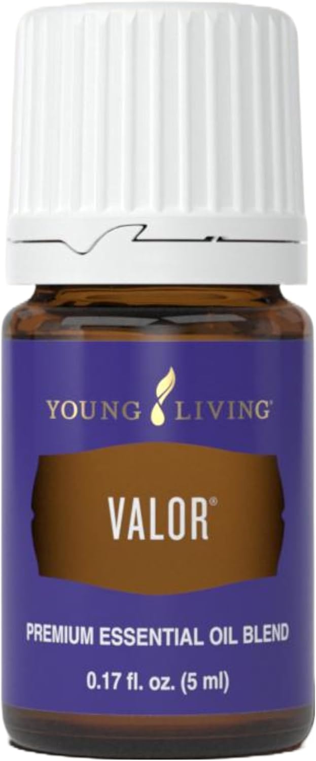 Young Living Valor Essential Oil 5 ml- Empowering Blend - 100% Pure - Uplifting Aroma for Inner Strength - Features Frankincense, Black Spruce, Blue Tansy, Camphor Wood, and Geranium