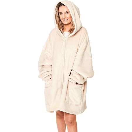 Sienna Zip Up Oversized Hoodie Blanket 