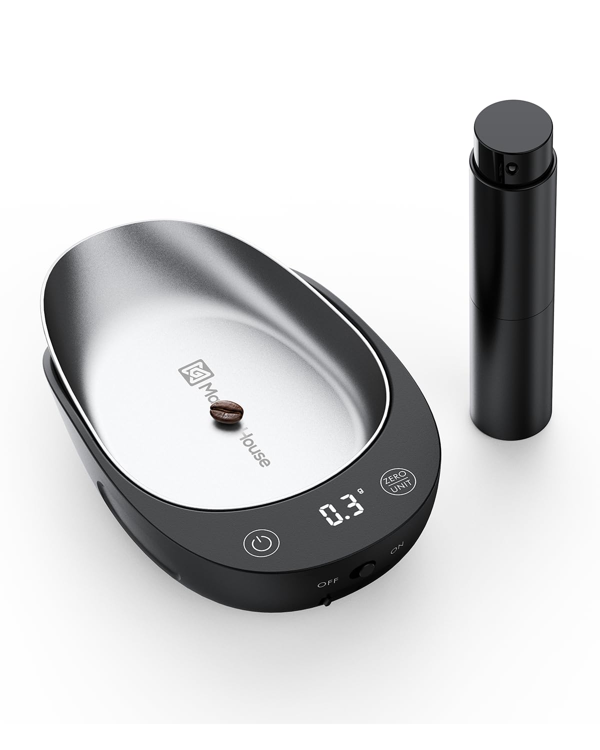 Maestri House S0 Coffee Bean Scale Set with Tray and Spritzer, 500g/0.1g