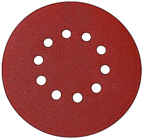 60 dischi abrasivi, diametro 215 mm, 10 fori, grana a scelta, per levigatrice orbitale, marca: klebemeister.eu (P80).