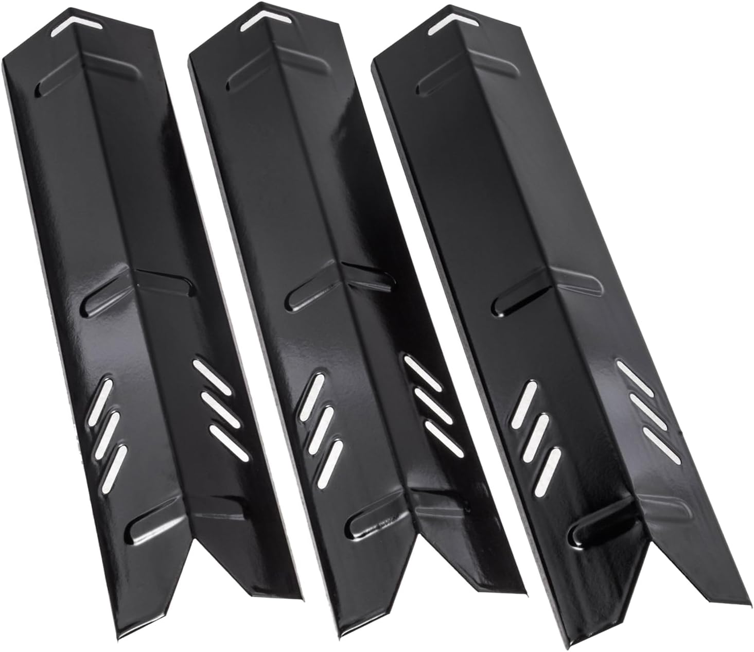 BBQration14 3/16" Grill Heat Plate for Backyard BY14-101-001-05, GBC1490W-C Grill, 3-Pack Porcelain Steel Heat Plates for Uniflame GBC1134W, Heat Shields for Backyard Grill Replacement Parts