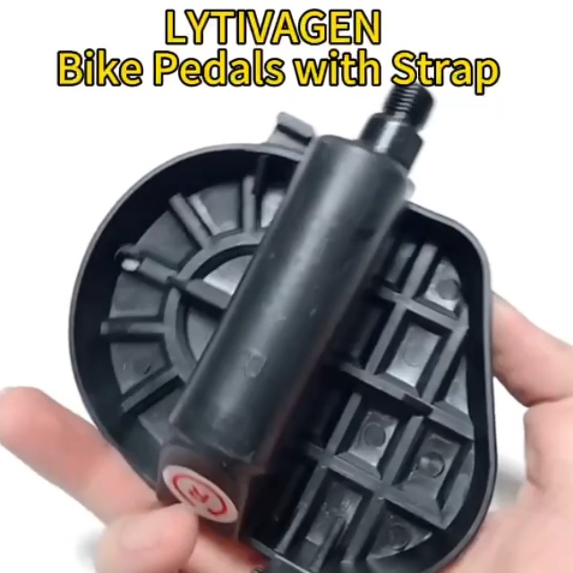 Deemount 1 paio di pedali per bicicletta con cinturino antiscivolo per bici da spinning, scarpe da ciclismo, involucro per da, corda per legare, cinture di sicurezza per allenamento in bici  18