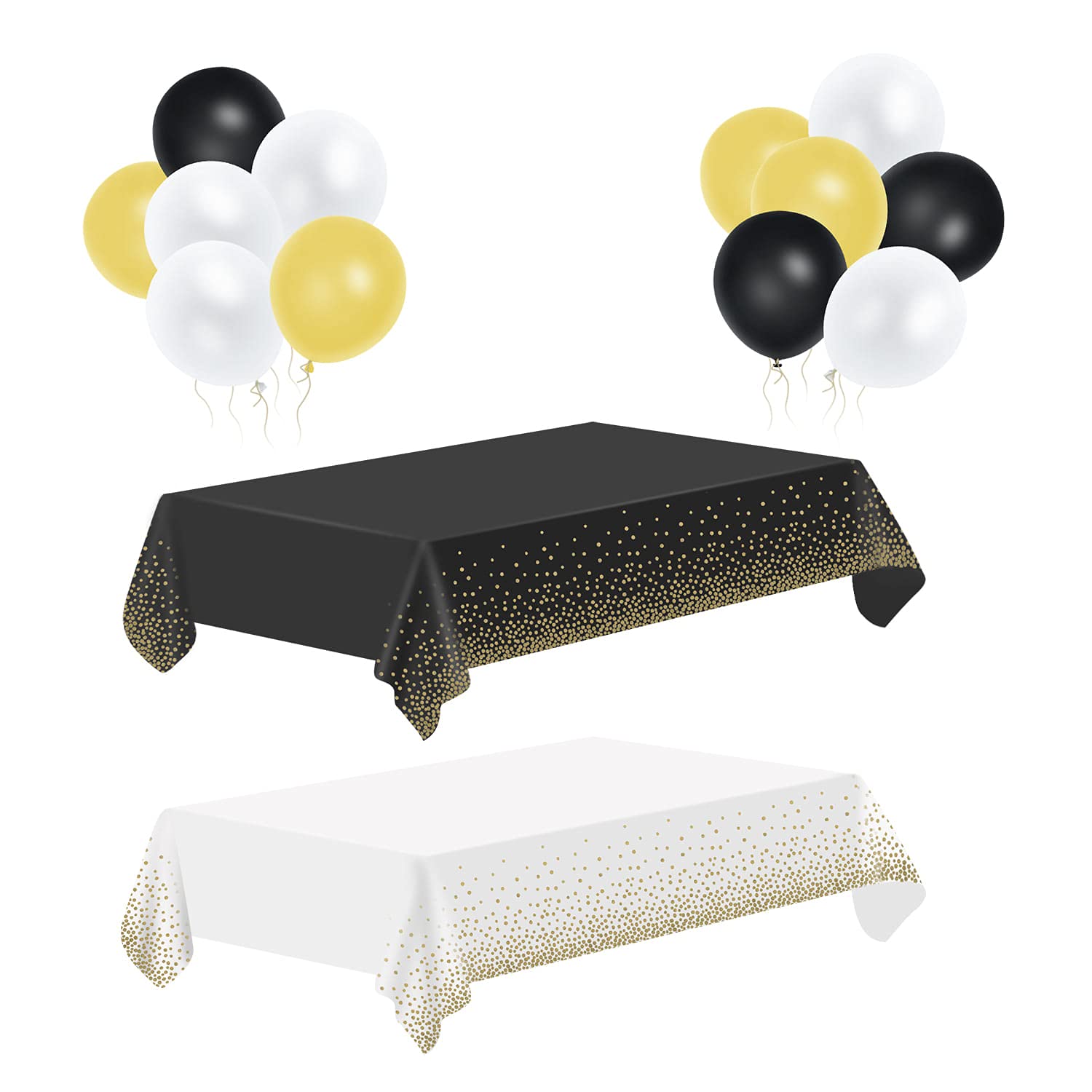 Buy Wigearss 54"x 108" Disposable Party TableCloths 2pack Black and