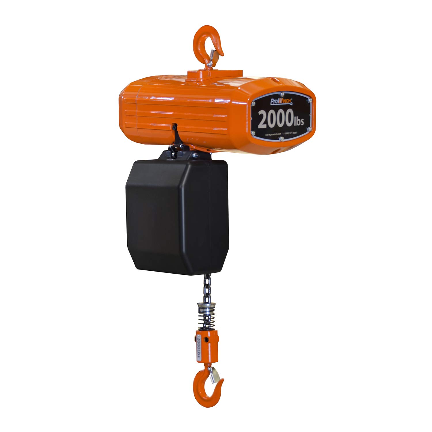 Prowinch 2000 lb Electric Chain Hoist 115/230V 20 ft G100 Chain UL Wireless - 