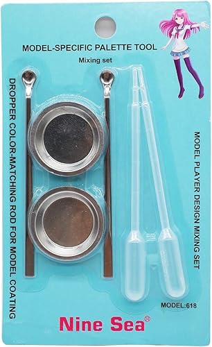 Miniatura 5 de Bandeja de pintura agitador de pintura gotero traje Hobby Pintura Aerógrafo Pintura