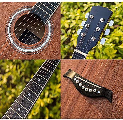 Full Size Guitar Folk Acoustic Guitar Adult Rock Beginner Practice Portable Travel Musical Instruments with Backpack… - Les Beatles, Paul McCartney, John Lennon, RIngo Starr, George Harrison Full Size Guitar Folk Acoustic Guitar Adult Rock Beginner Practice Portable Travel Musical Instruments with Backpack… – Image 5