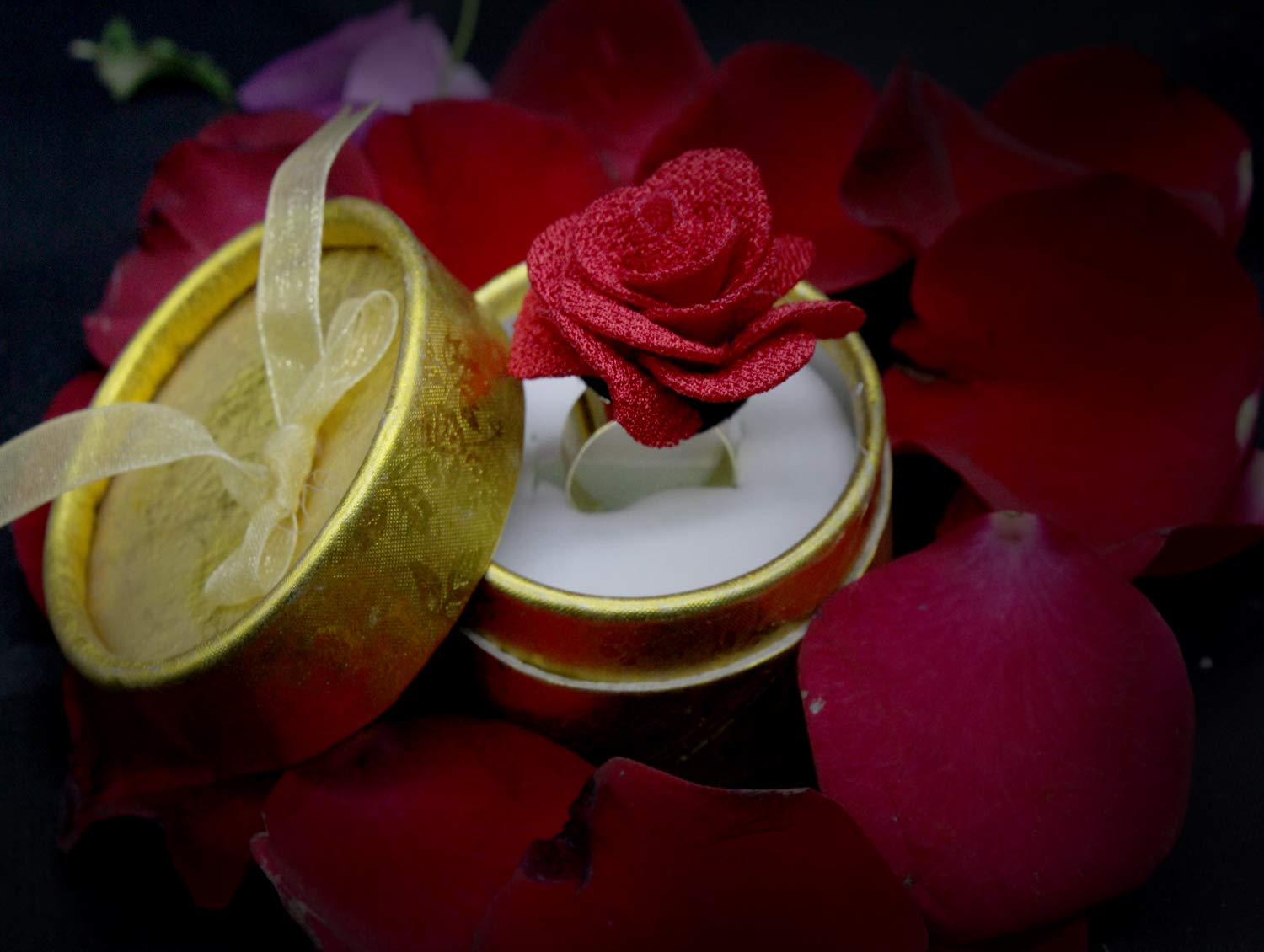 Valentine Rose Adjustable Finger Ring
