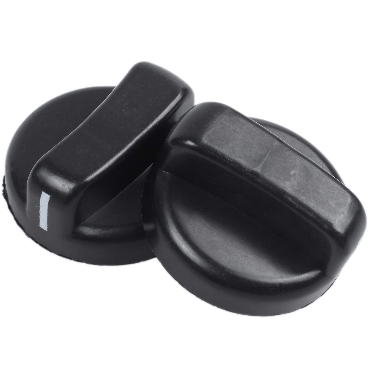 sunree 5 PCS Kitchen Black Plastic Stove Cooker Control Knobs