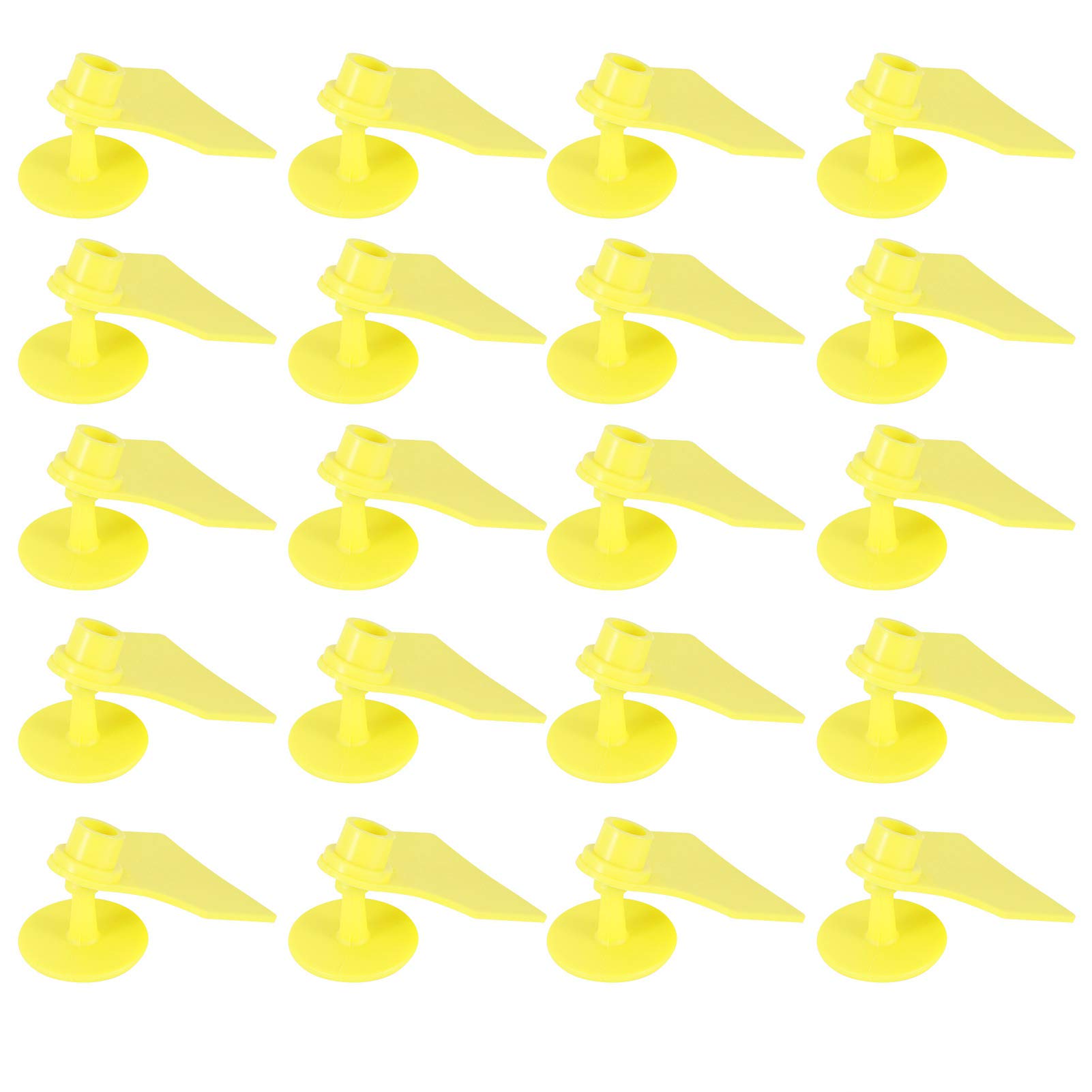 Ohrmarke Ohrmarke Gelb Pp 20 Set Nutztierkennzeichnung Blanko Ohrmarke für Ziegen Schafe Rinder Kühe Schweine Hofbedarf (S 18,5 x 10,2 x 2,6 Zoll)