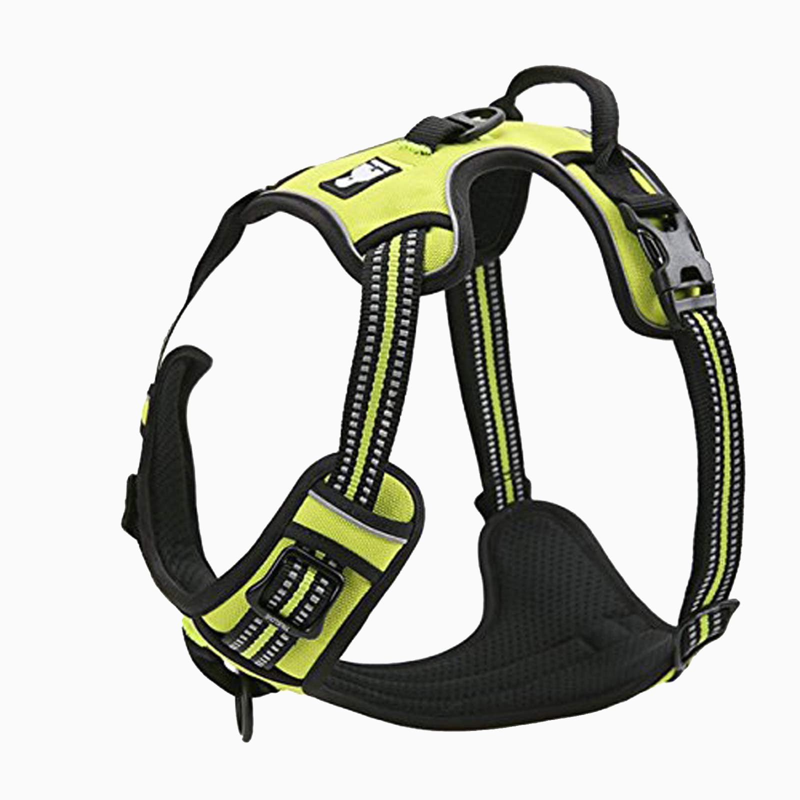 TRUE LOVE Truelove Adjustable No-Pull Dog Harness Reflective Pup Vest Harnesses Comfortable Control Brilliant Colors TLH5651(Neon Yellow,XS)
