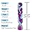 AFNOTE Rainbow Braiding Hair Extension 24 Inch 3 Packs Synthetic High Temperature Jumbo Braid in Hair Extensions Profession Crochet Colored Hair Extensions for Braiding(Purple/Blue/Grey)